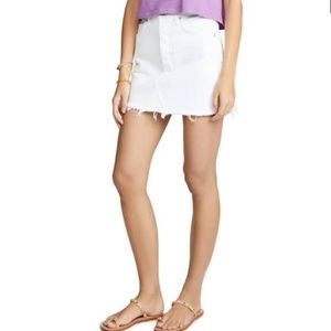 Agolde White Mini Skirt